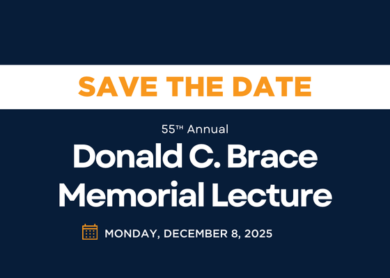 2025 Donald C. Brace Memorial Lecture
